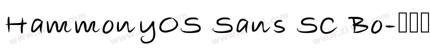 HammonyOS Sans SC Bo字体转换